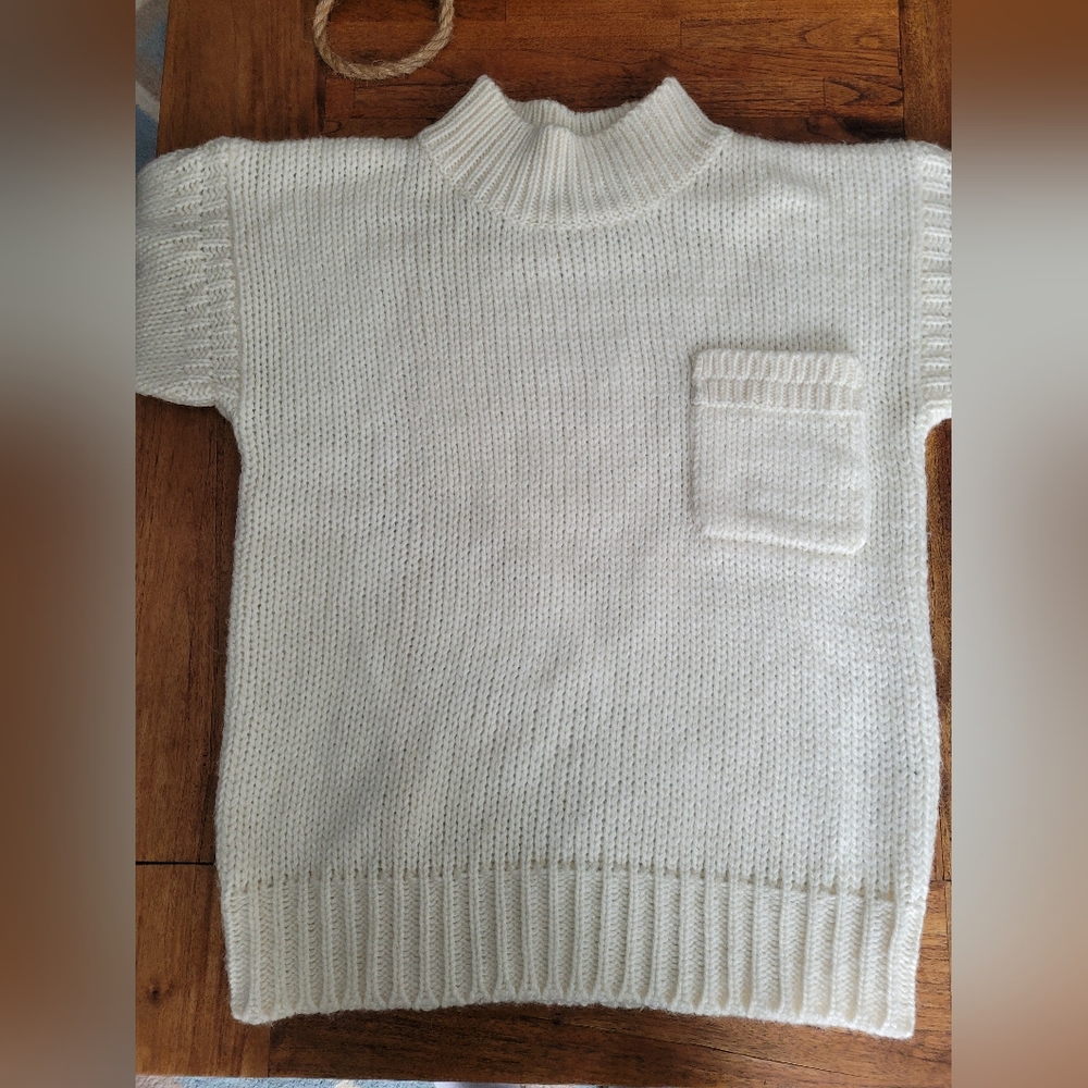 Chunky knit vintage wool blend sweater